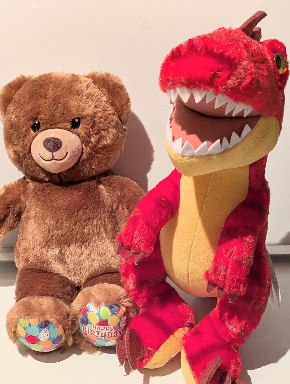 BABW Build A Bear Workshop Dino & Birthday Bear GREAT GIFT